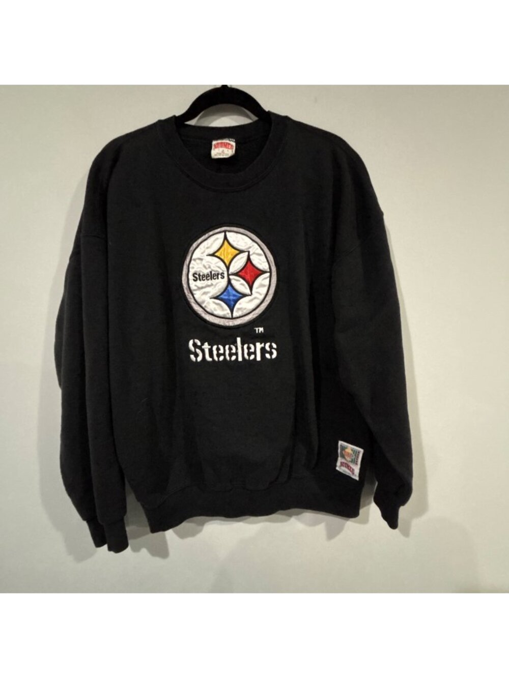 Vintage Steelers Crewneck Logo Sweatshirt Size XL